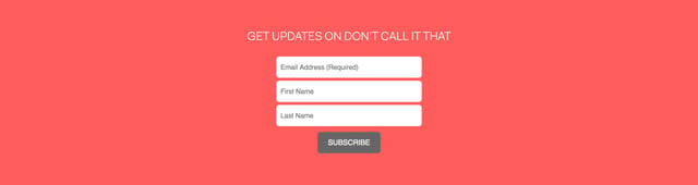 Don’t Call It That Lead Capture Preview