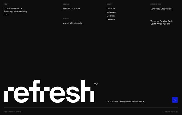 Refresh Studio Big Footer Preview
