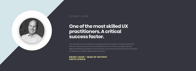 Lucky Beard Testimonial Slider Preview