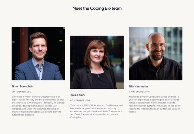 Coding Bio Team Preview