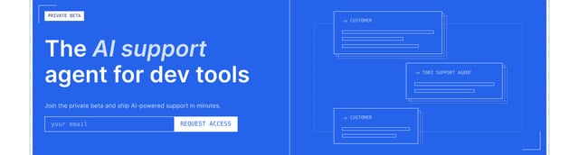 Tori by TalkJS Hero Preview