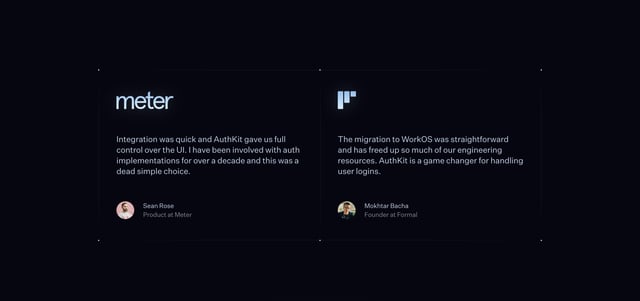 AuthKit Testimonials Preview