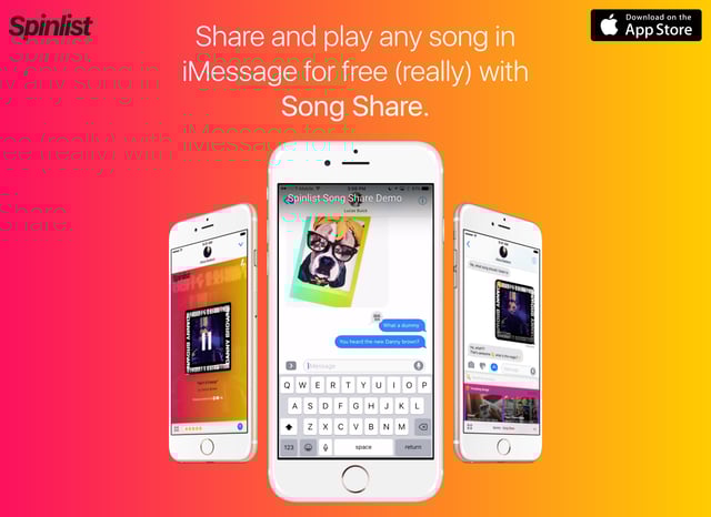 Spinlist SongShare Device Mockup Preview