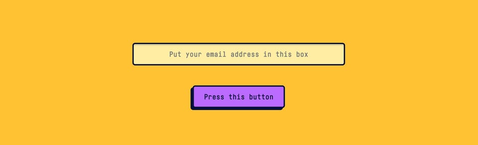 Newsletter section on Make Lemonade section design