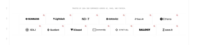 DesignMe Client Logo Grid Section