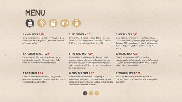 FUD Food & Drinks Menu Preview