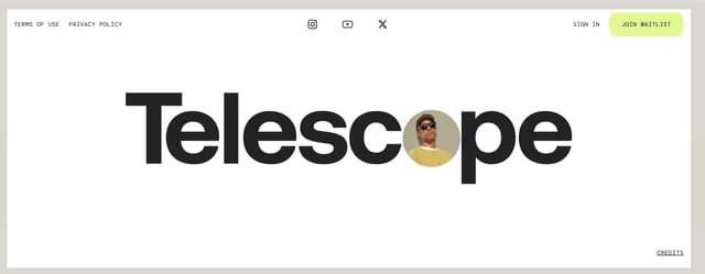 Telescope Big Footer Preview