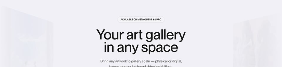 Eyebrow Text section on Digital Original XR section design