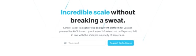 Laravel Vapor Lead Capture Section