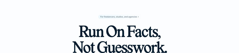 Eyebrow Text section on Billow section design