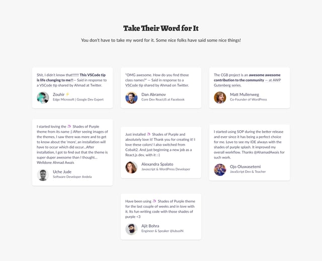 VSCode Power User Testimonials Preview