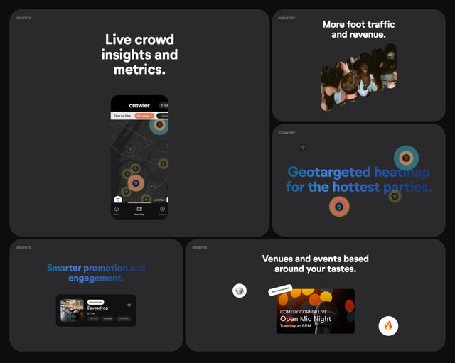 Crawler Bento Grid - Features Preview