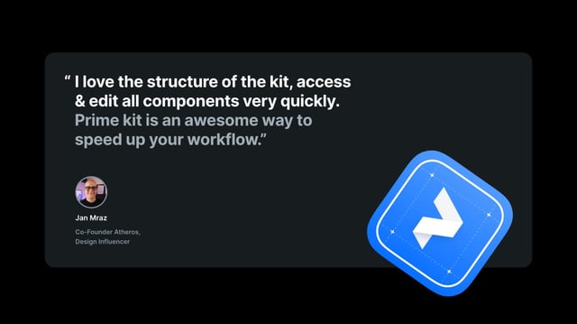 Prime Design System Kit Testimonials Preview