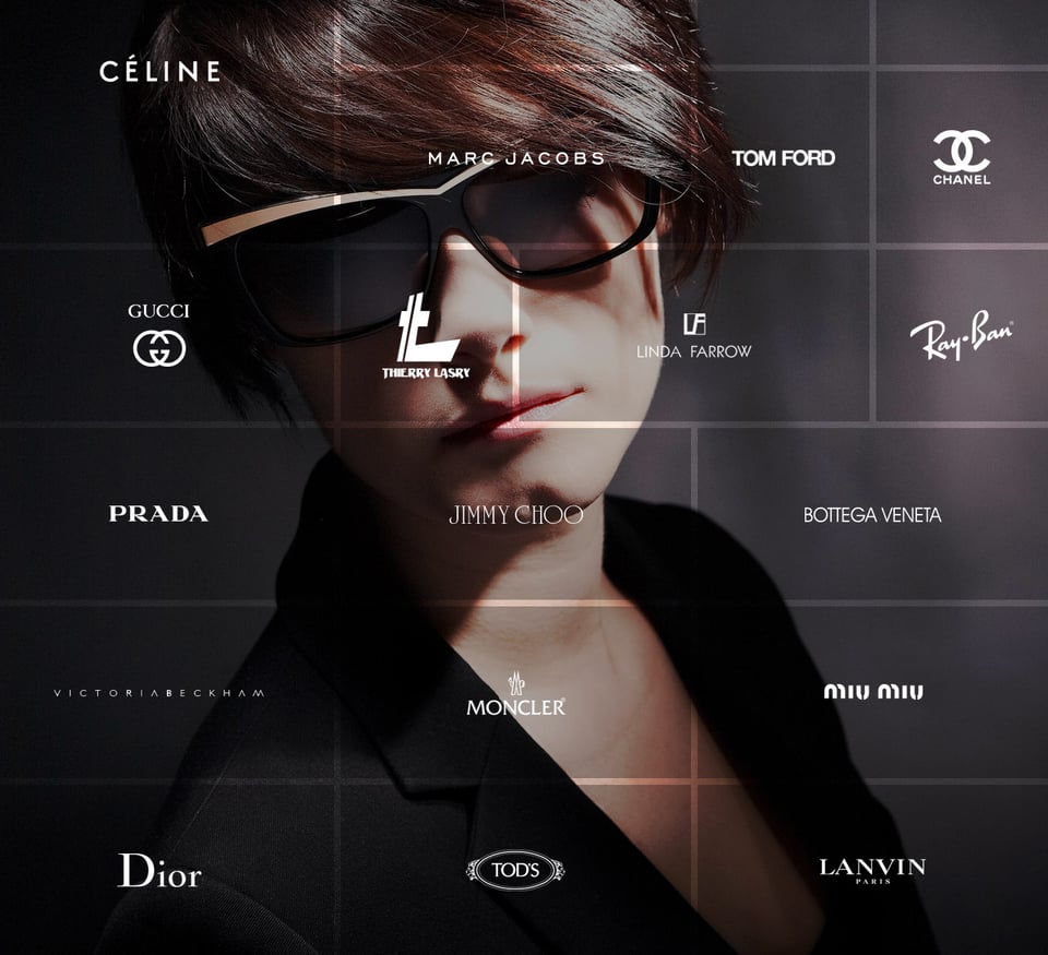 Client Logo Grid section on Meikl Optics section design