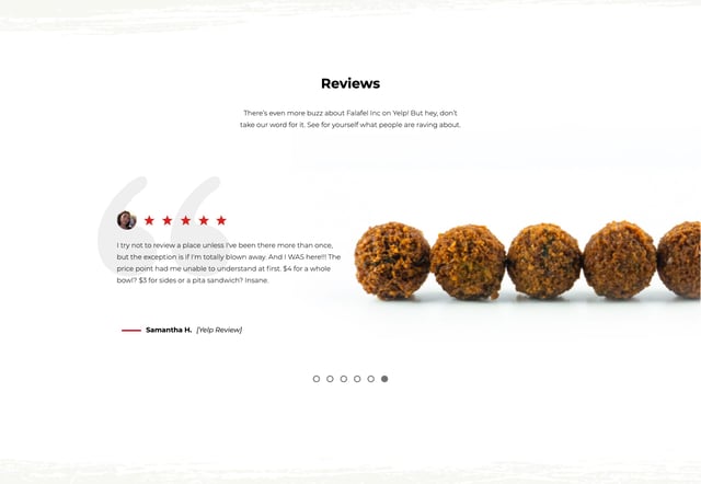 Falafel Inc Testimonial Slider Preview