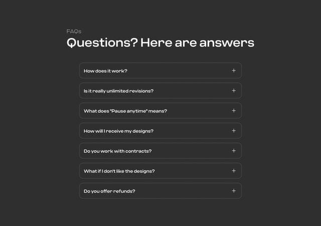 DesignPixil FAQ Accordion Preview