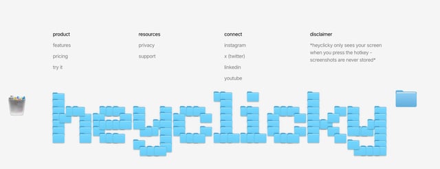 heyclicky Footer Preview