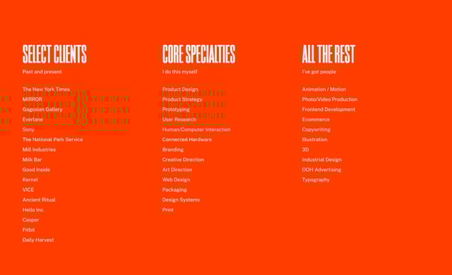 Twohy Design Works Client Name List Preview