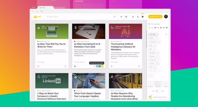 Zest Screenshots Preview