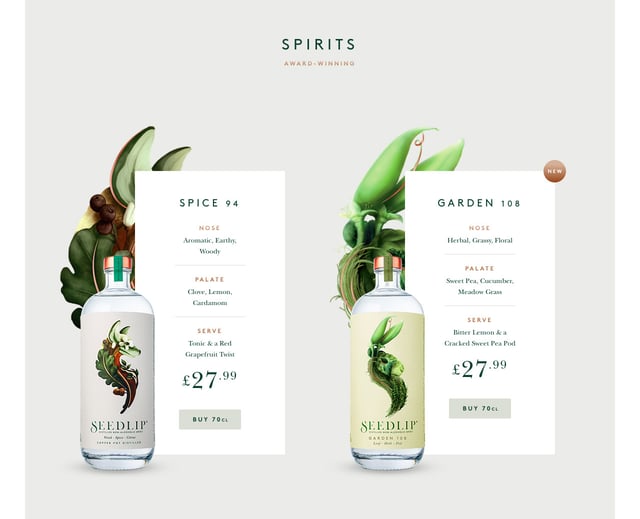 Seedlip Pricing Table Preview