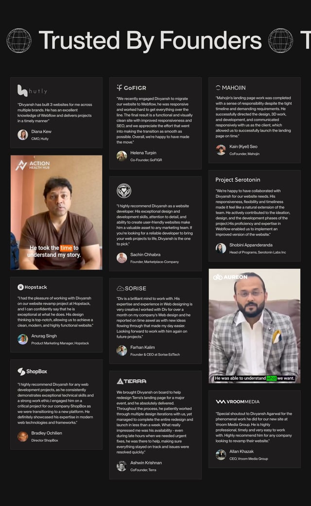 Divyansh Agarwal Testimonials Preview