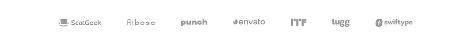 Client Logo Row section on Ben Bate section design