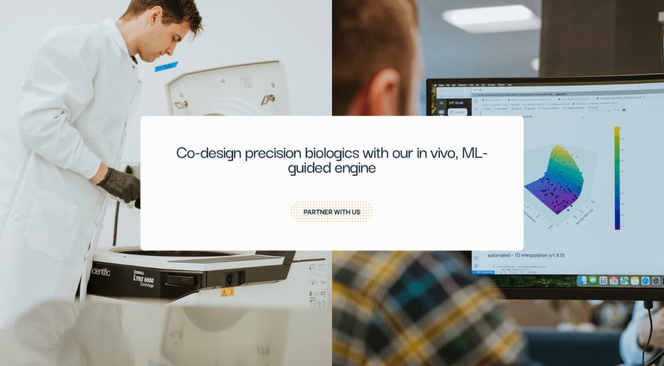 Call-To-Action Footer section on Manifold Bio section design