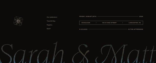 Sarah & Matt Wedding Footer Preview