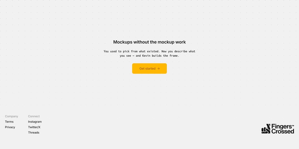 Call-To-Action Footer section on Kevin section design