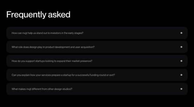 nvgt FAQ Accordion Preview