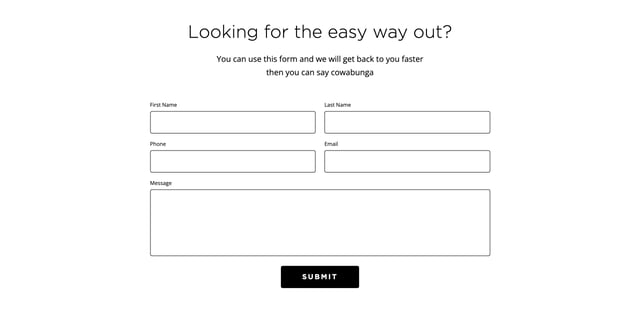 Walter Sophia Contact Form Preview