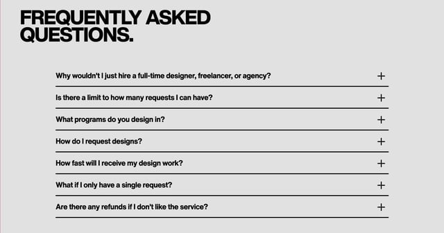 Daas Good FAQ Accordion Preview