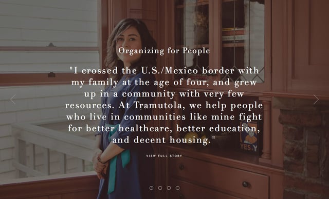 Tramutola Testimonial Slider Preview