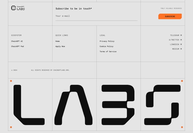 ChainGPT Labs Big Footer Preview