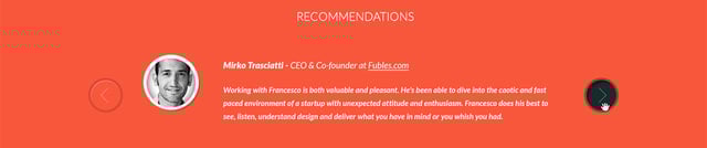 Freesbie Testimonial Slider Preview