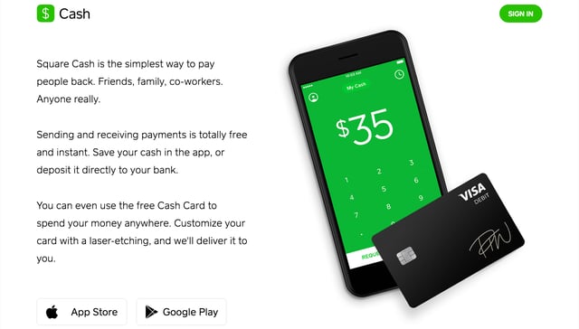 Square Cash Screenshots Preview