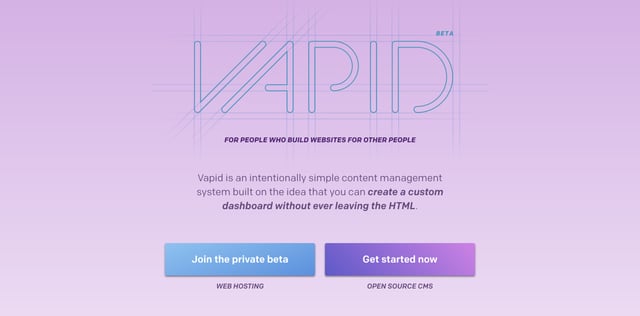 Vapid Call-To-Action Preview