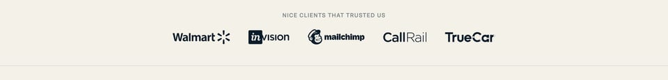 Client Logo Row section on Email Design Systems section design