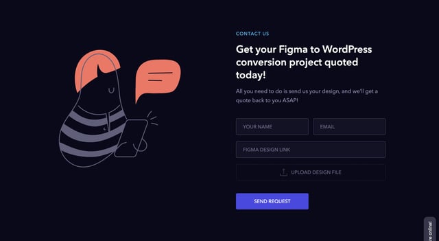 FigmaWP Contact Form Preview