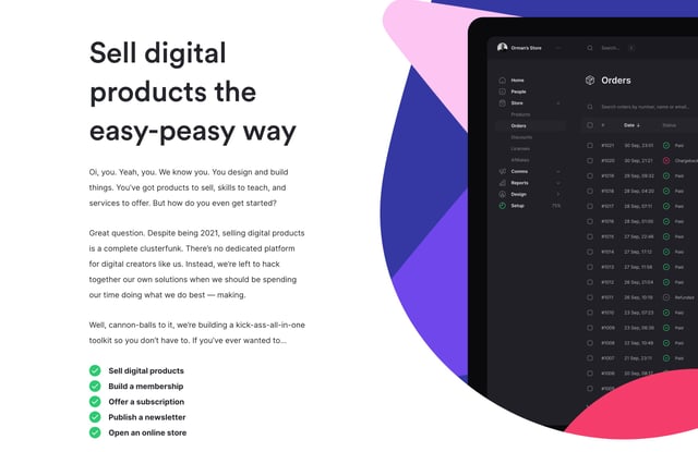 Lemon Squeezy Screenshots Preview