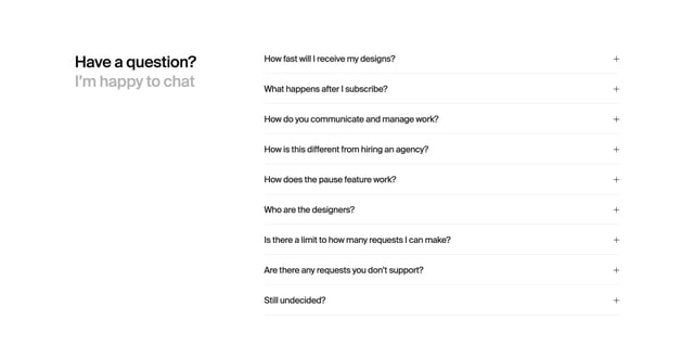 Robin FAQ Accordion Preview