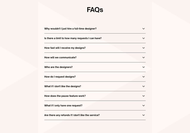 DesignShip FAQ Accordion Preview