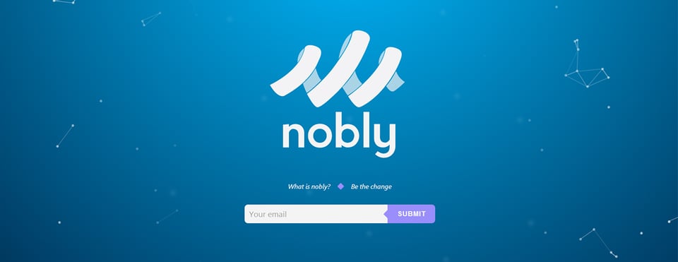 Newsletter section on Nobly section design
