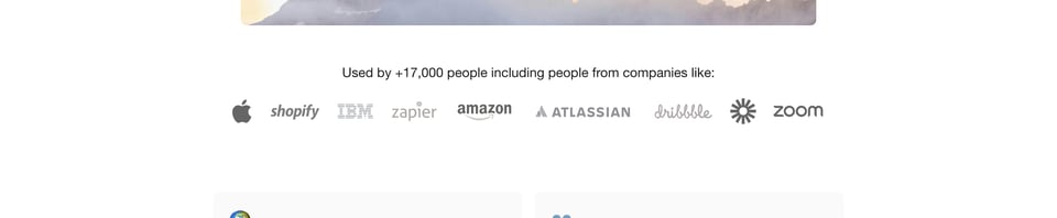 Customer Employer Logos section on There section design