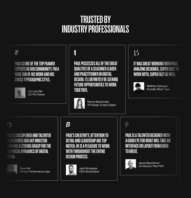 Paul Lapkin Testimonials Preview