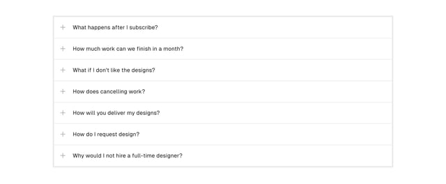 Crucial.Design FAQ Accordion Preview