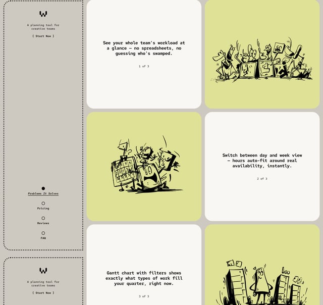 Bento Grid - Features section