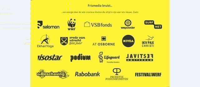 Frismedia Client Logo Grid Preview