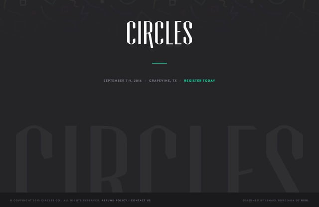 Circles Conference 2016 Big Footer Preview