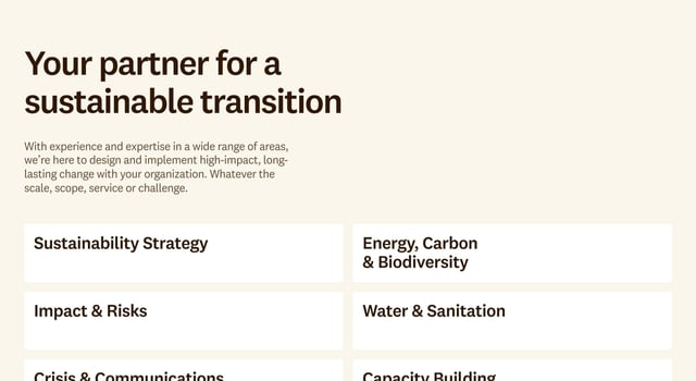 The Equator Company Services List Section